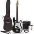 LA Short Scale Bass Guitar Black 15W Bass Amp Pack - Image 3