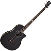 Roundback Electro Acoustic Bass Guitar Black