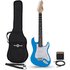 3/4 LA Electric Guitar Blue Mini Guitar Amp Pack - Image 3