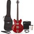San Francisco Semi Acoustic Bass Wine Red 15W Bass Amp Pack - Image 3