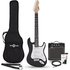3/4 LA Electric Guitar Black 10W Guitar Amp & Accessory Pack - Image 3