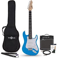 3/4 LA Electric Guitar Blue 10W Guitar Amp & Accessory Pack