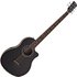 Roundback Electro Acoustic 5 String Bass Guitar Black - Image 3