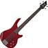 3/4 Chicago Bass Guitar Trans Red - Image 3