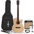 Single Cutaway Electro Acoustic Guitar Natural 15W Acoustic Amp & Accessory Pack - Image 3