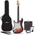 LA Left Handed Electric Guitar Sunburst 10W Guitar Amp & Accessory Pack - Image 3