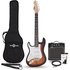 3/4 LA Left Handed Electric Guitar Sunburst 10W Guitar Amp & Accessory Pack - Image 3
