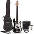 LA 5 String Bass Guitar Black 15W Bass Amp Pack - Image 3