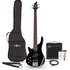 Chicago Left Handed Bass Guitar + 15W Amp Pack Black - Image 3