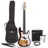 3/4 LA Bass Guitar Sunburst 15W Bass Amp Pack - Image 3