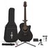 Roundback Acoustic Guitar Complete Player Pack Black - Image 3