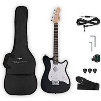 VISIONSTRING Mini Electric Guitar with In-Built Speaker Black