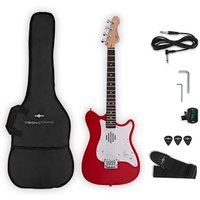 VISIONSTRING Mini Electric Guitar with In-Built Speaker Red