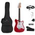 VISIONSTRING Mini Electric Guitar with In-Built Speaker Red - Image 3