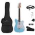 VISIONSTRING Mini Electric Guitar with In-Built Speaker Blue - Image 3