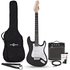 LA Electric Guitar Black 10W Guitar Amp & Accessory Pack - Image 3