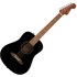 Fender California Standard Redondo Mini Acoustic Guitar with Bag Spruce Top Black - Image 3