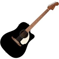Fender California Standard Redondo CE Electroacoustic Guitar Spruce Top Black - Image 1
