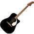 Fender California Standard Redondo CE Electroacoustic Guitar Spruce Top Black - Image 3