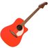 Fender California Standard Redondo CE Electroacoustic Guitar Spruce Top Fiesta Red - Image 3
