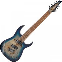 Ibanez RGMS7PB 7 String Multi Scale Cosmic Blue Star Burst
