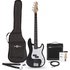 LA Bass Guitar Black 15W Bass Amp Pack - Image 3
