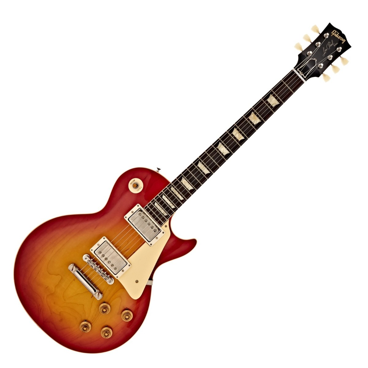 Gibson Custom 1958 Les Paul Standard Reissue VOS Washed Cherry Sunburst #85324 - Image 2