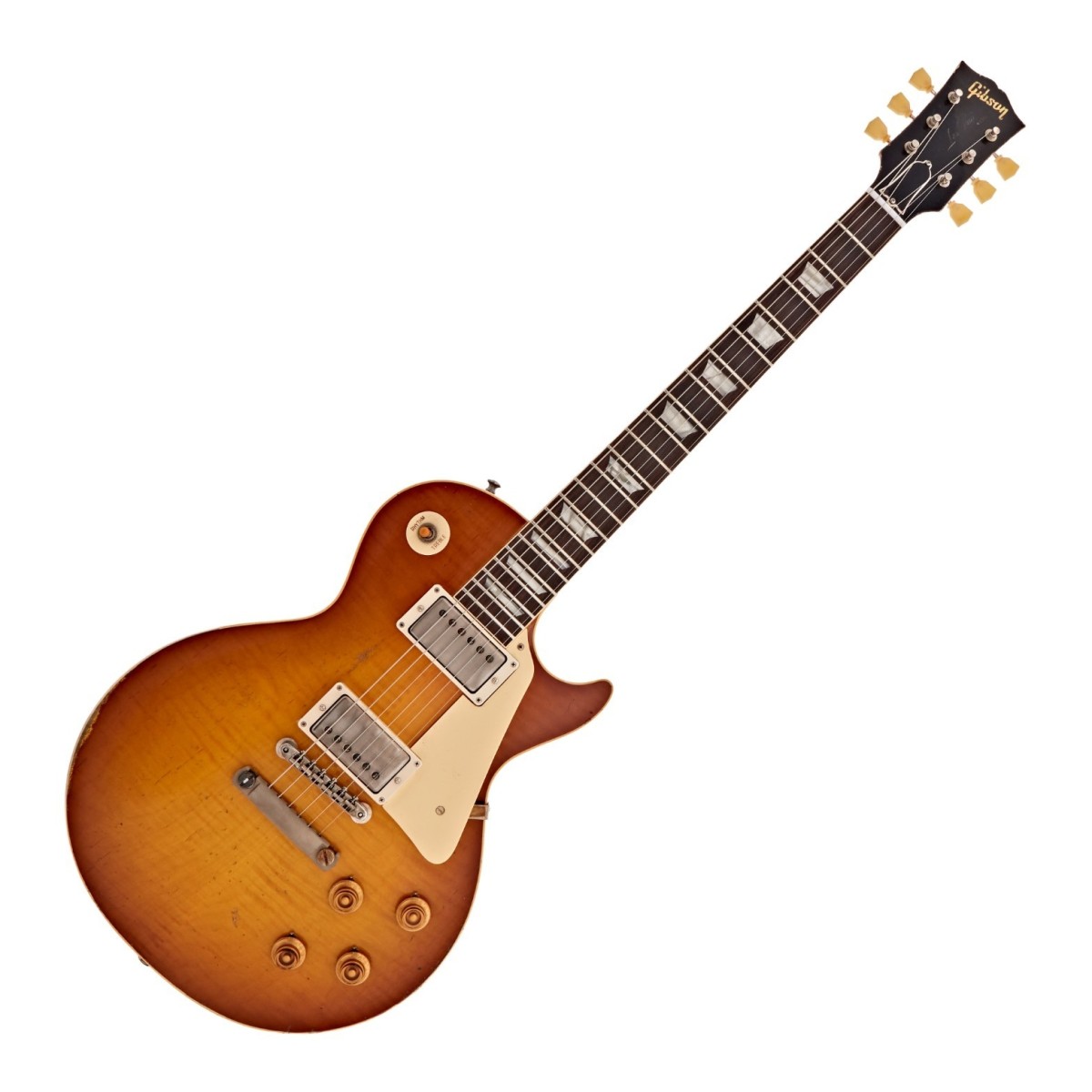 Gibson Custom 1959 Les Paul Standard Reissue Heavy Aged Golden Poppy Burst #943561 - Image 2