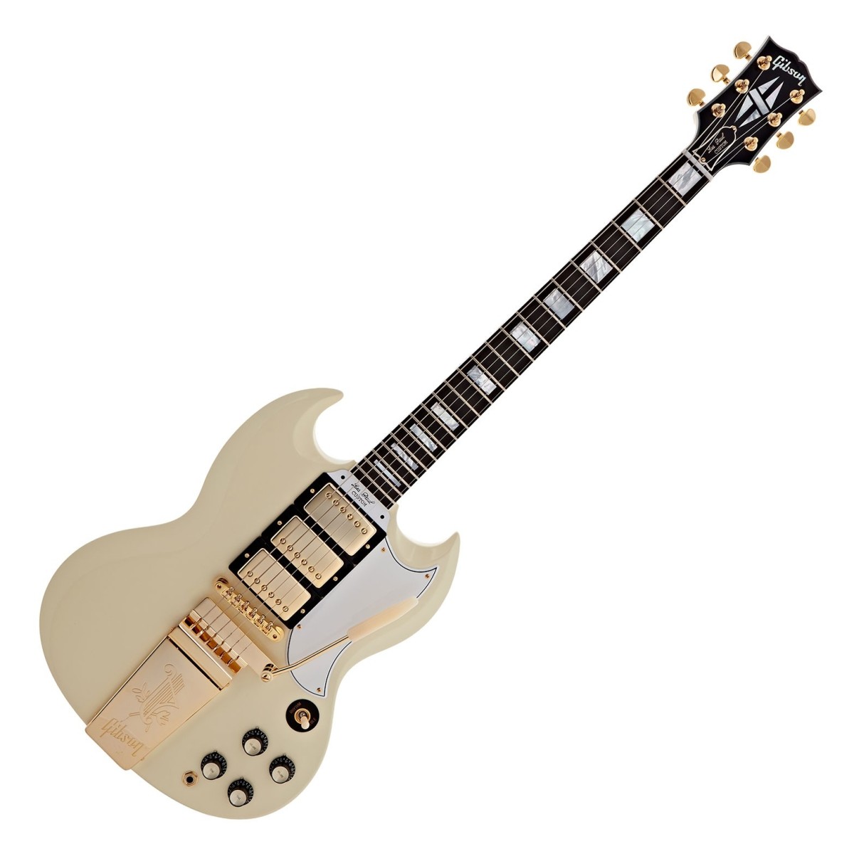 Gibson Custom 1963 Les Paul SG Custom Reissue Maestro VOS Classic White #501933 - Image 2