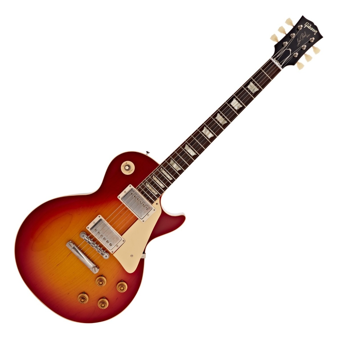 Gibson Custom 1958 Les Paul Standard Reissue VOS Washed Cherry Sunburst #831065 - Image 2