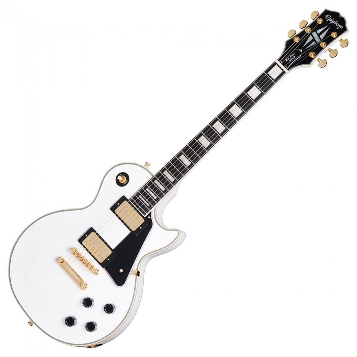 Epiphone Les Paul Custom Inspired by Gibson Alpine White - Image 2