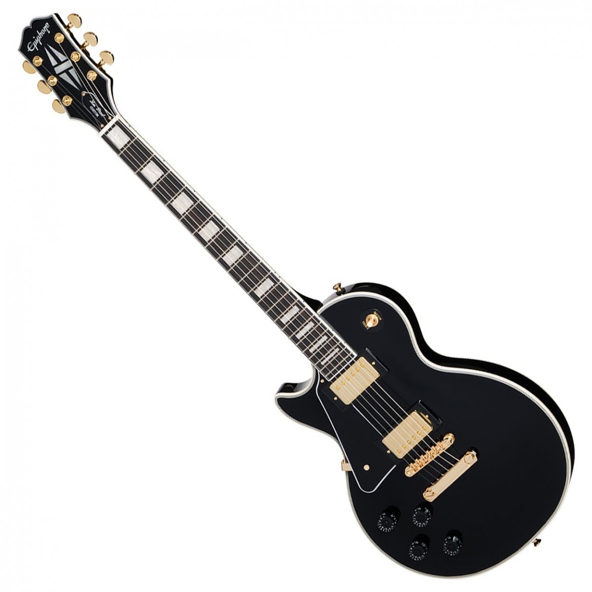 Epiphone Les Paul Custom Left-Handed Inspired by Gibson Ebony - Image 2