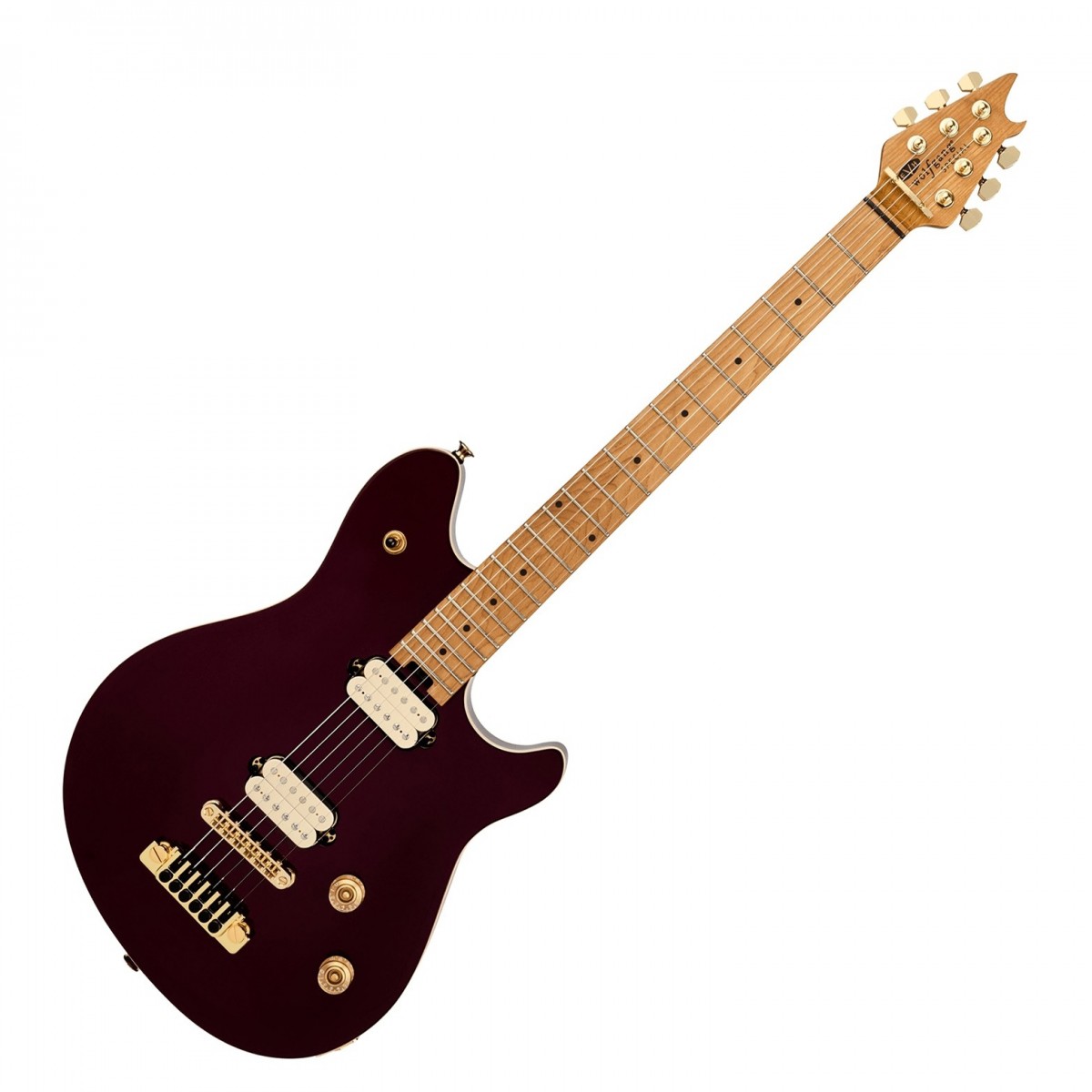 EVH Wolfgang Special TOM Baked Maple Fingerboard Oxblood - Image 2