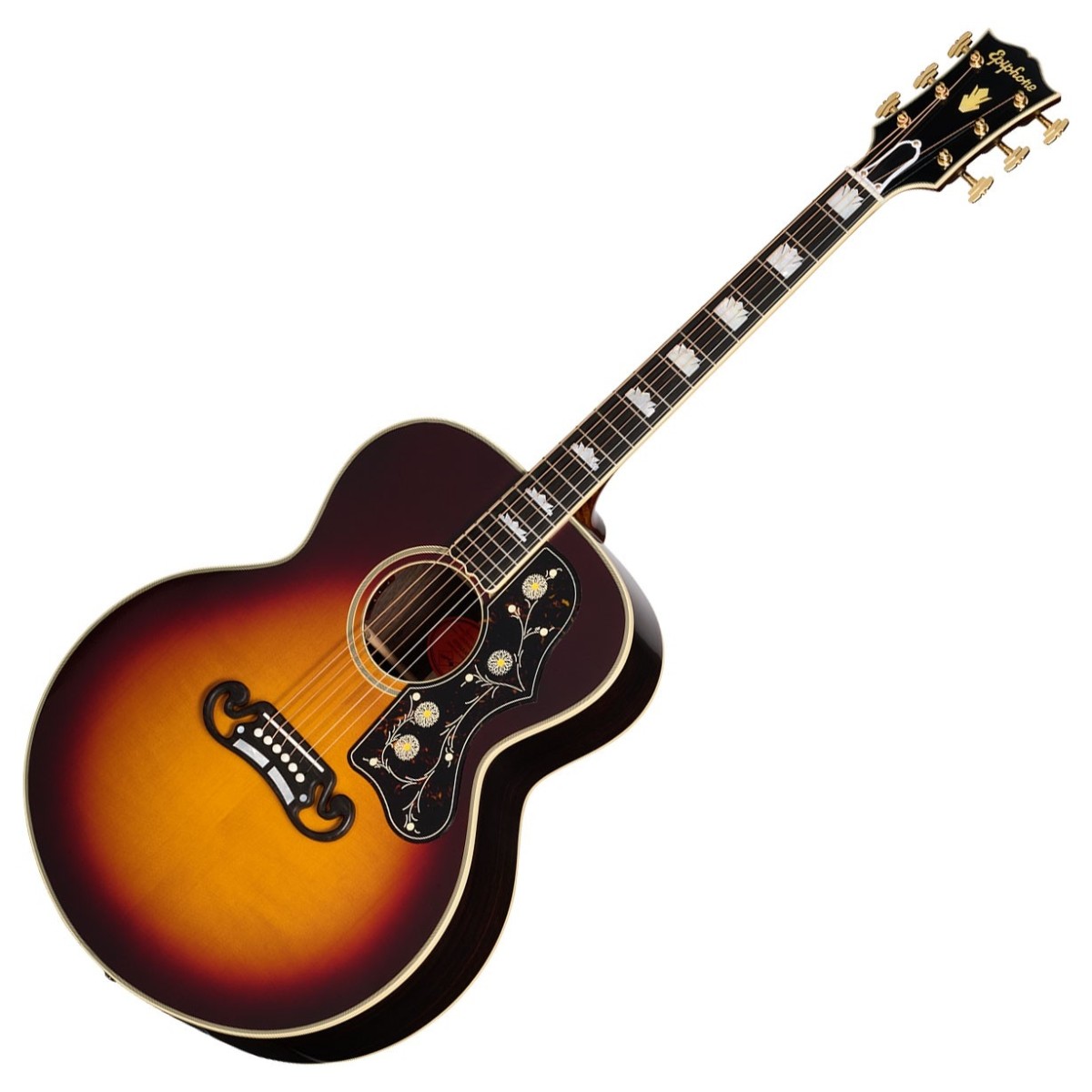 Epiphone Pre-War SJ-200 Rosewood Reissue Vintage Sunburst - Image 2