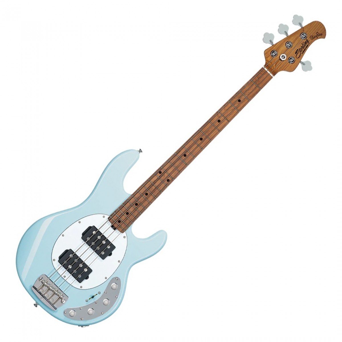 Sterling Stingray Ray34 HH Bass Daphne Blue - Image 2