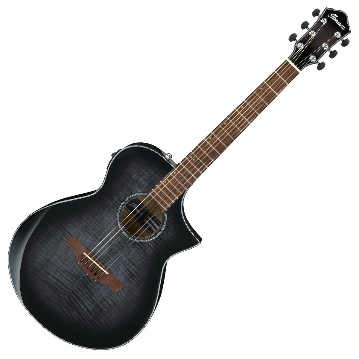 Ibanez AEWC400 Electro Acoustic Trans Black Sunburst - Image 2