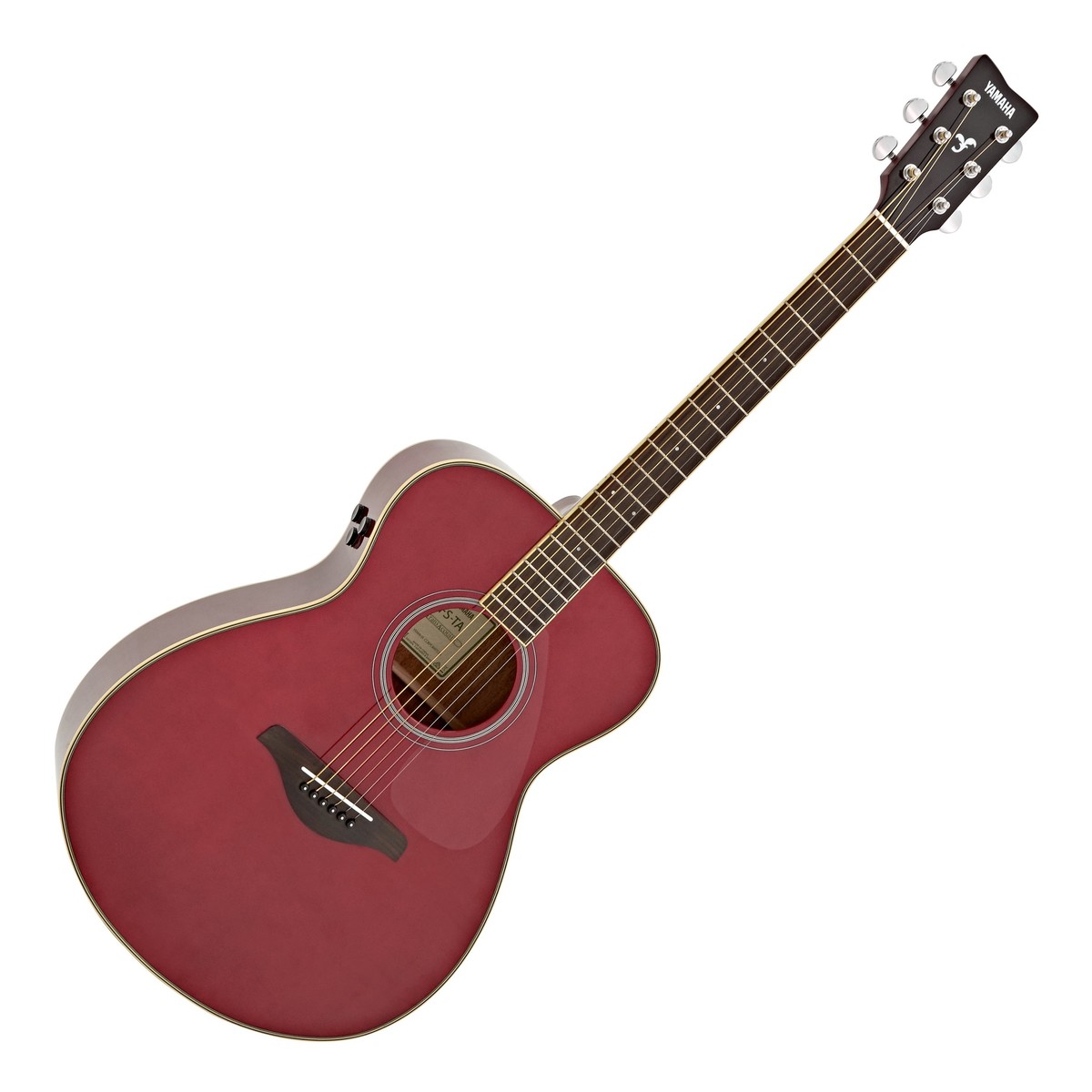 Yamaha FS-TA TransAcoustic Guitar Ruby Red - Image 2