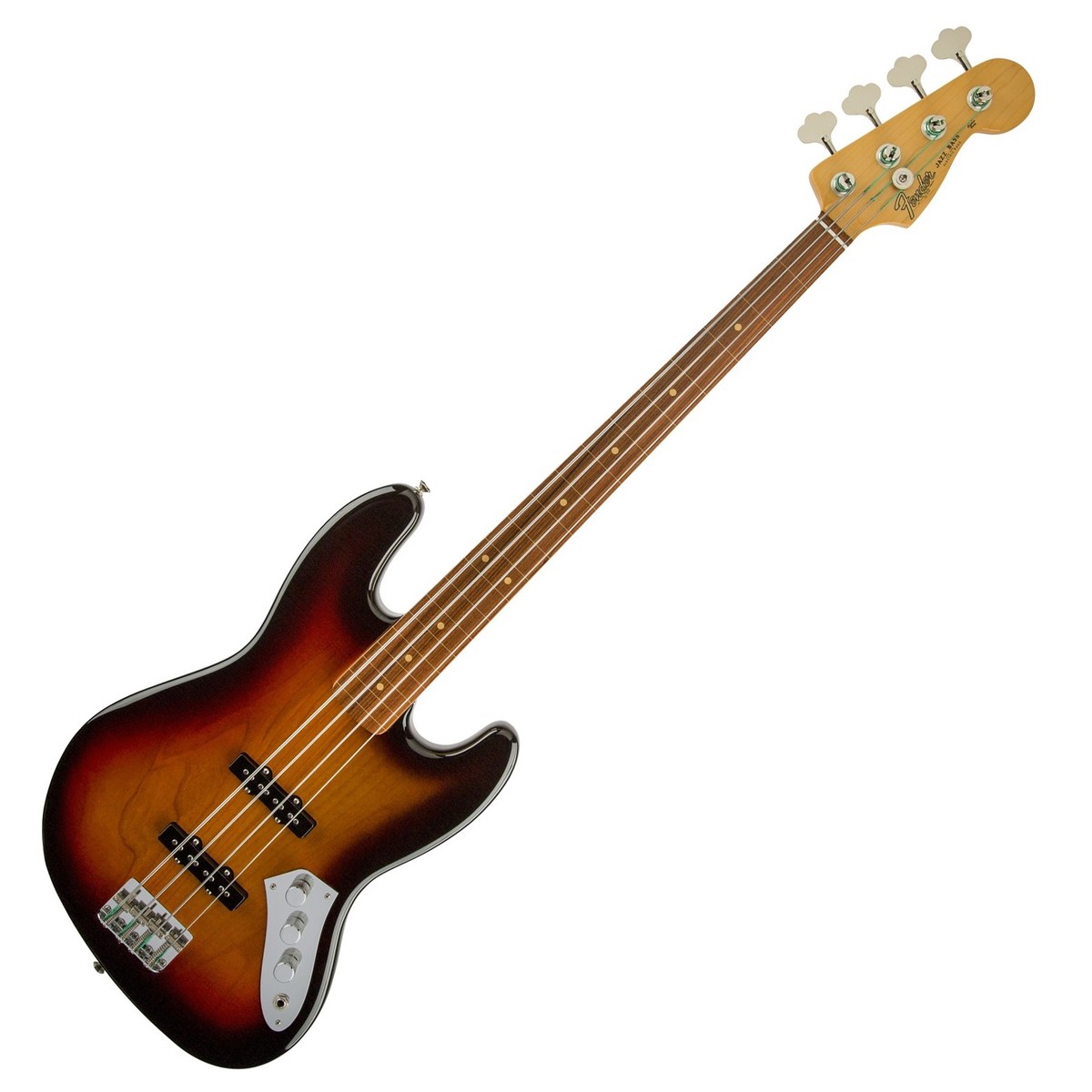Fender Jaco Pastorius Fretless Jazz Bass PF 3-Color Sunburst - Image 2