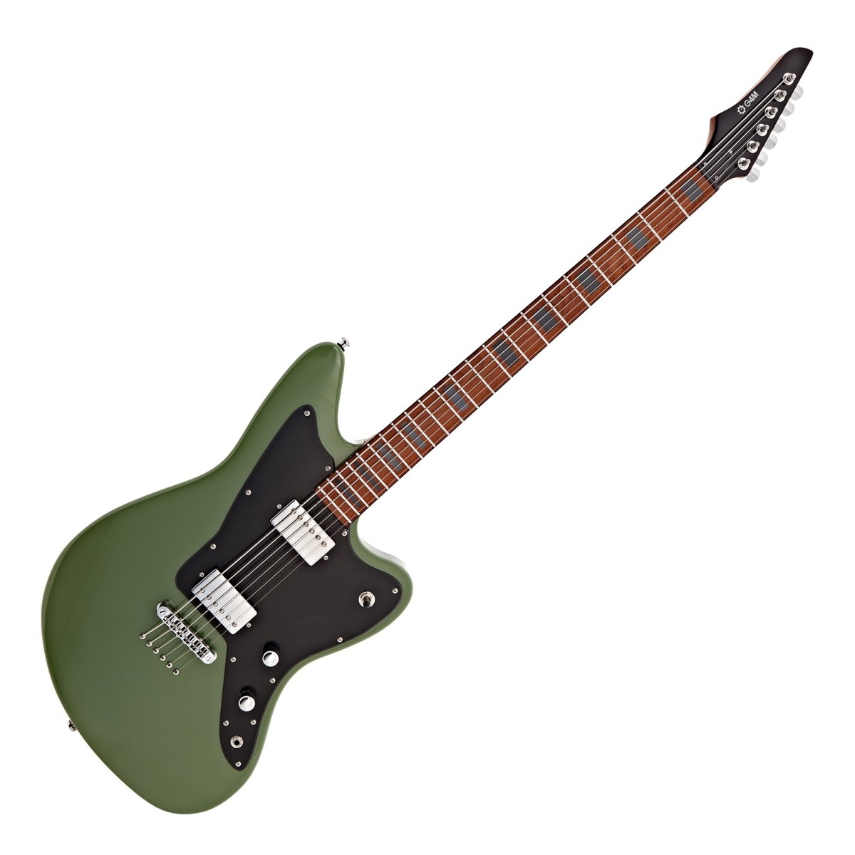 G4M 638 Baritone VI Electric Guitar Green - Image 2