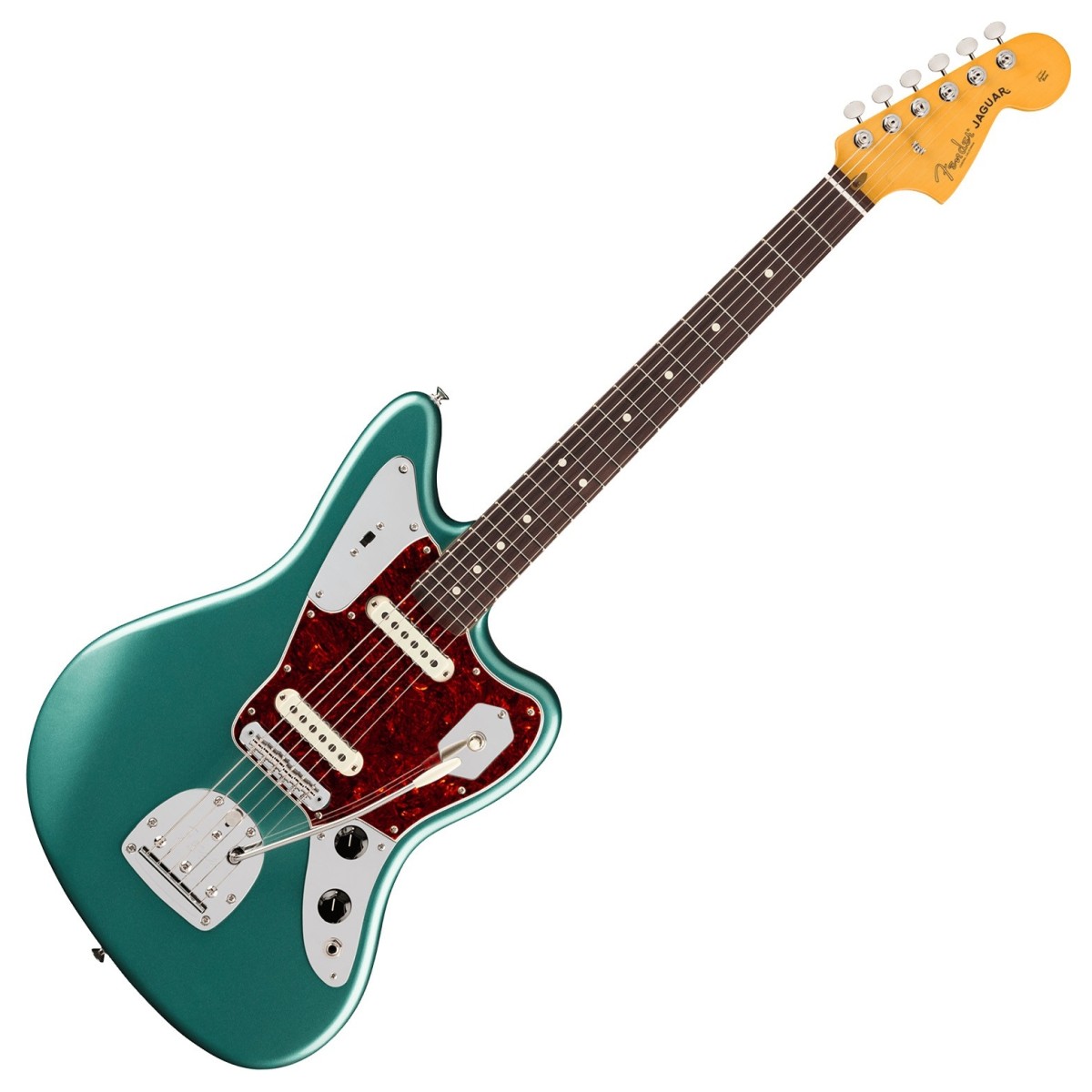 Fender American Professional Classic Jaguar RW Faded Sherwood Green Metallic - Image 2
