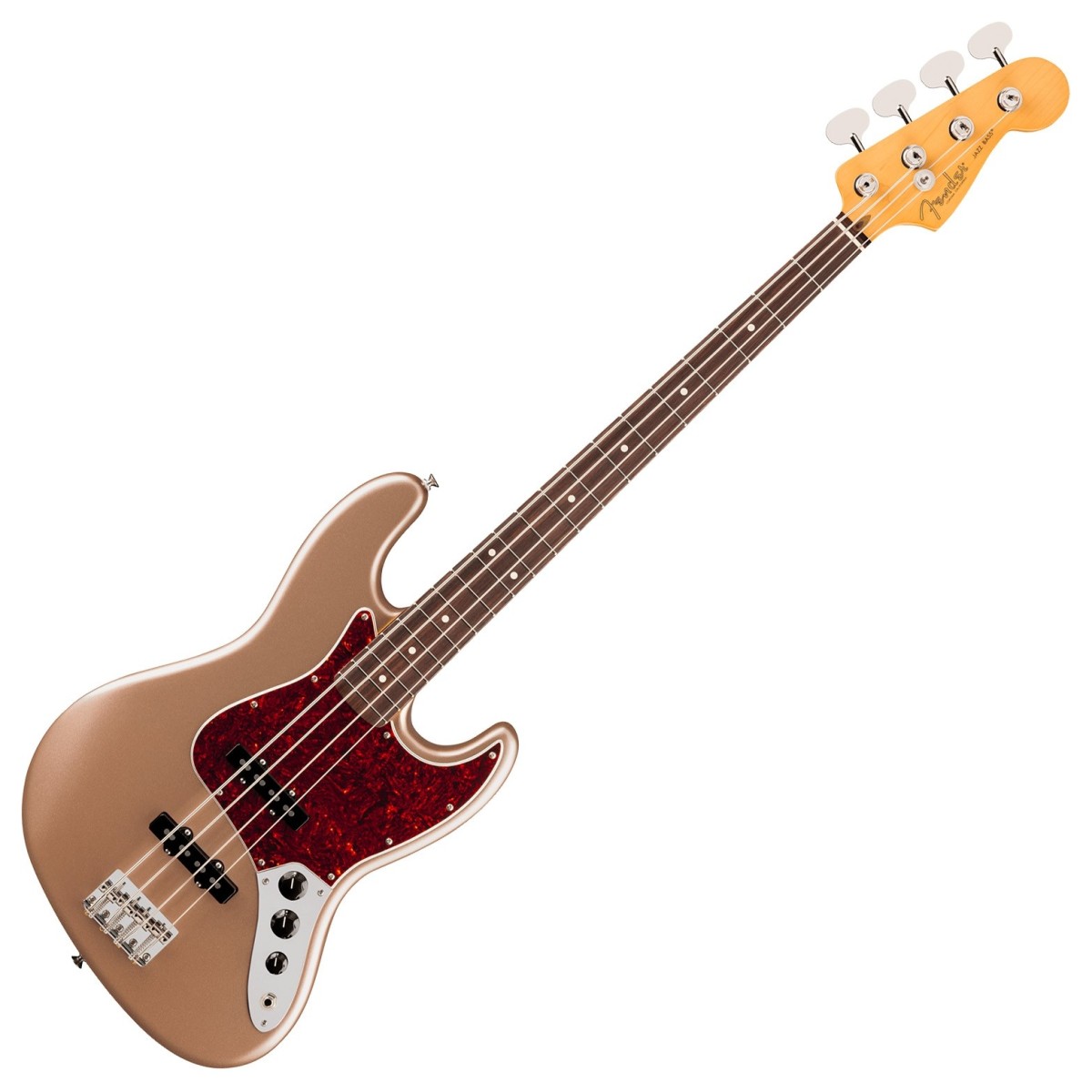 Fender American Professional Classic Jazz Bass RW Faded Firemist Gold - Image 2