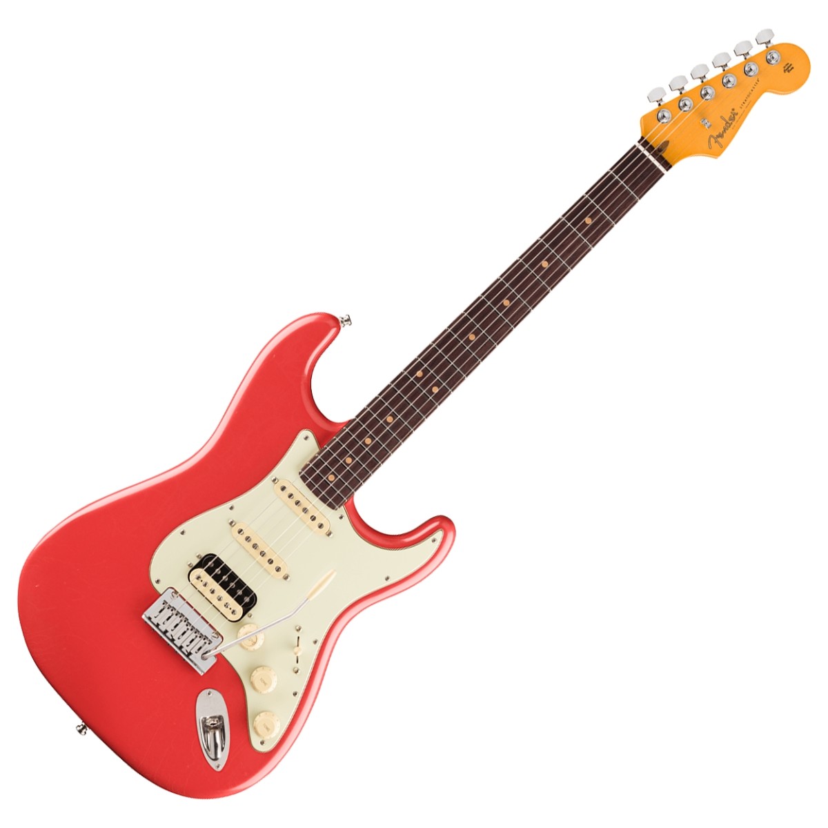 Fender American Ultra Luxe Vintage 60s Stratocaster HSS RW Fiesta Red - Image 2