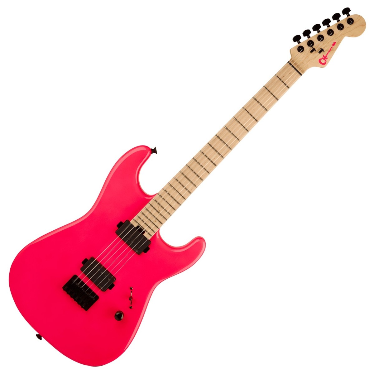Charvel Limited Edition Sean Long Signature Pro-Mod San Dimas Style 1 HH HT MN Neon Pink - Image 2