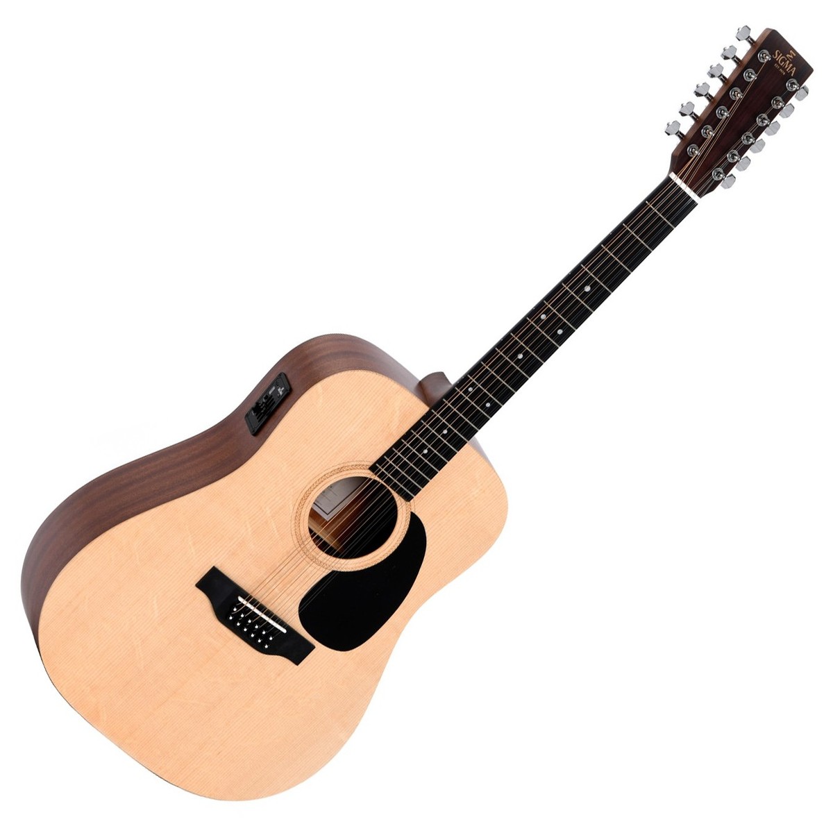 Sigma DM12E 12 String Electro Acoustic Natural - Image 2