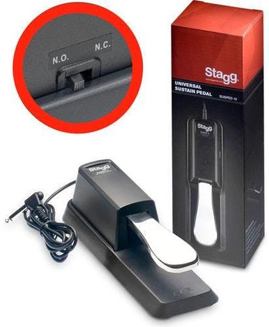 Stagg Piano Style Sustain Pedal with Polarity Switch - Image 1