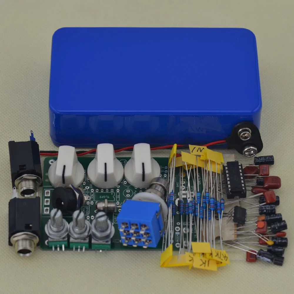 DIY LANDTONE Delay-1 Guitar Effects Pedal All Kits Including 1590B Enclosure and Delay-1 PCB