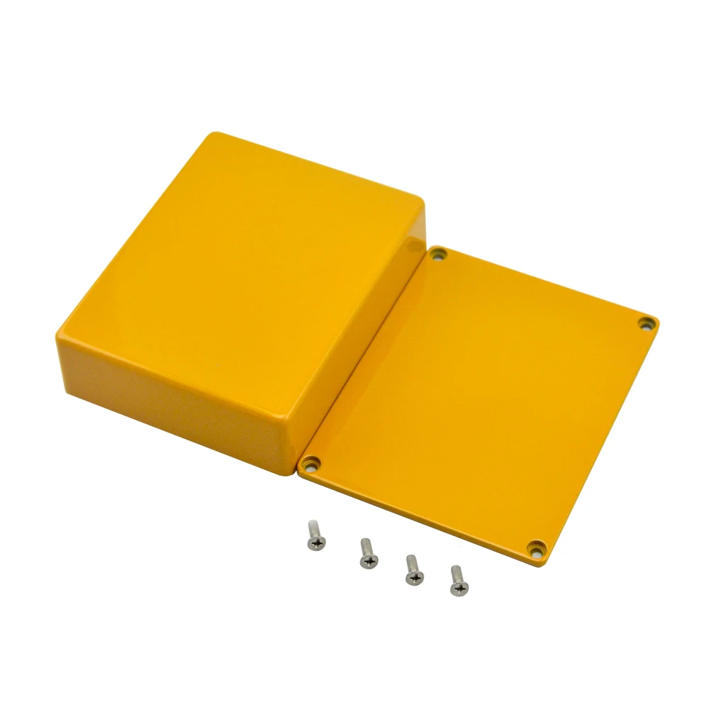LANDTONE 1590BB Guitar Effects Stomp Die-casting Aluminium Enclosure Box orange 1590BB for Guitar Parts & Accessories