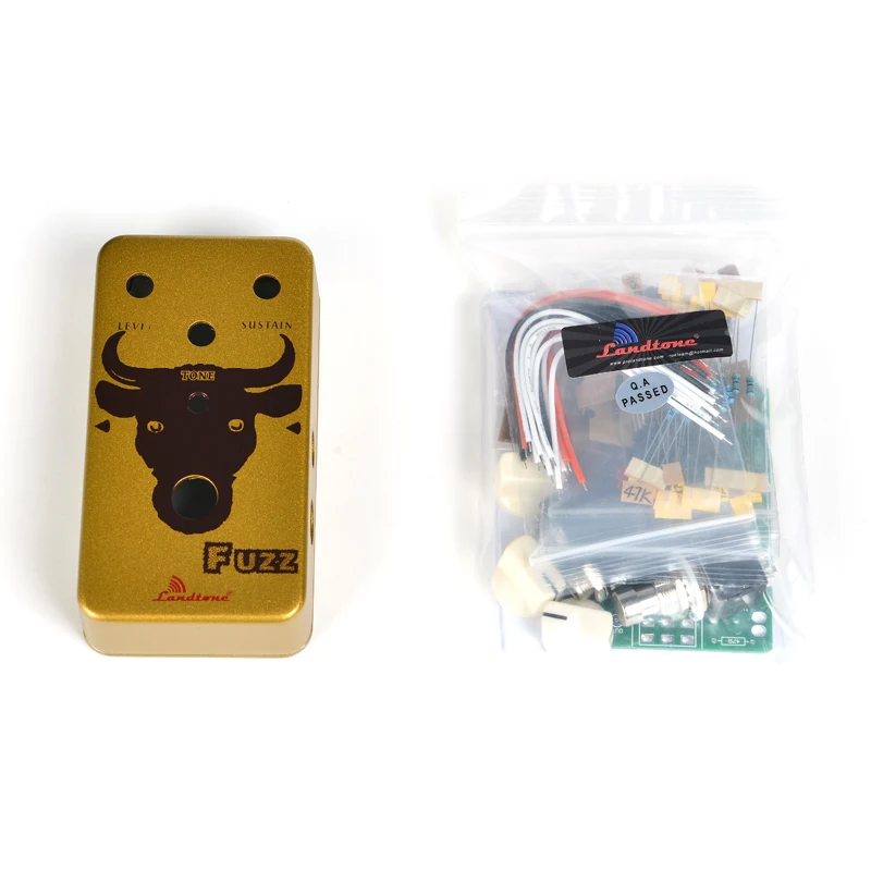 LANDTONE Fuzz Guitar Pedal Kits, Case with 1590B Stomp Box Landtone