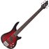 Chicago 5 String Bass Guitar Trans Red - Image 3