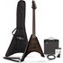Harlem V Electric Guitar + 15W Amp Pack Trans Black - Image 3